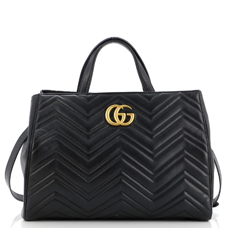 GG Marmont Tote Matelasse Leather Medium