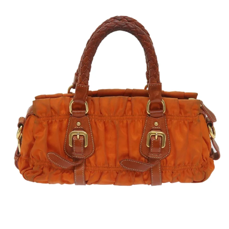 PRADA Hand Bag Nylon 2way Orange  bs12509