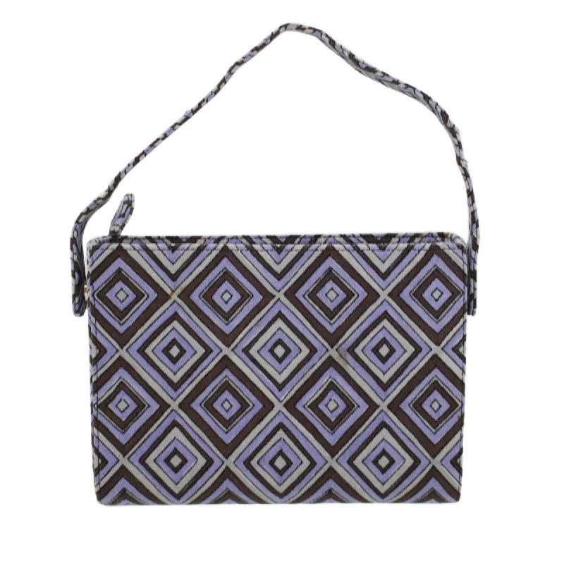 PRADA Shoulder Bag Canvas Purple  bs5783