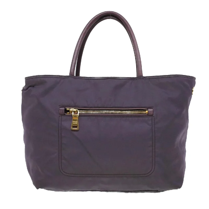 PRADA Hand Bag Nylon 2way Purple  am4275