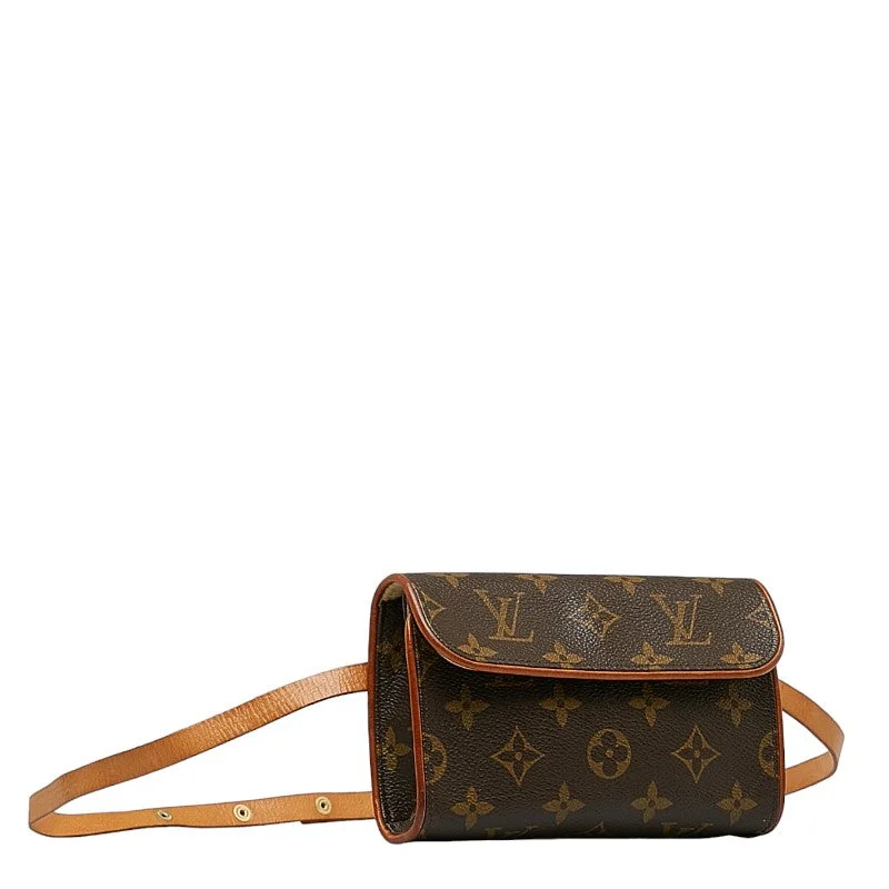 Louis Vuitton Monogram Poschet Florentine Body Bag West Bag M51855 Brown PVC Leather  Louis Vuitton