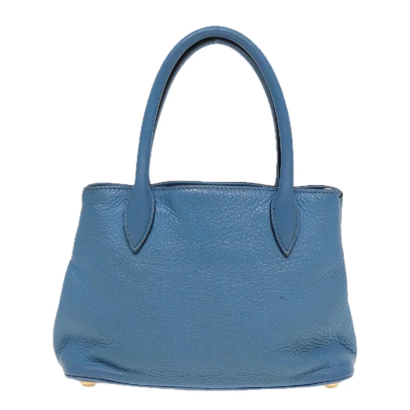 PRADA Hand Bag Leather 2way Light Blue  83160