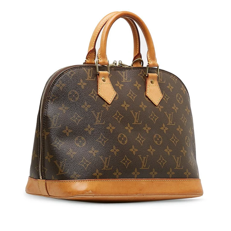 Louis Vuitton Monogram Alma Handbag M53151 Brown PVC Leather  Louis Vuitton