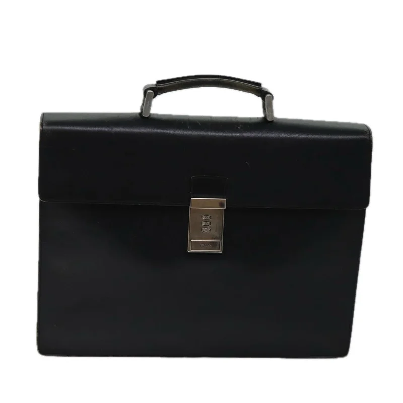 PRADA Hand Bag Leather Black  ar11660B