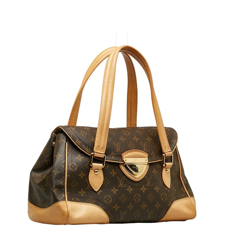 Louis Vuitton Monogram Beverly GM Handbags M40120 Brown PVC Leather Ladies Louis Vuitton