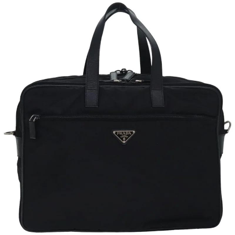 PRADA Hand Bag Nylon 2way Black  ki4652