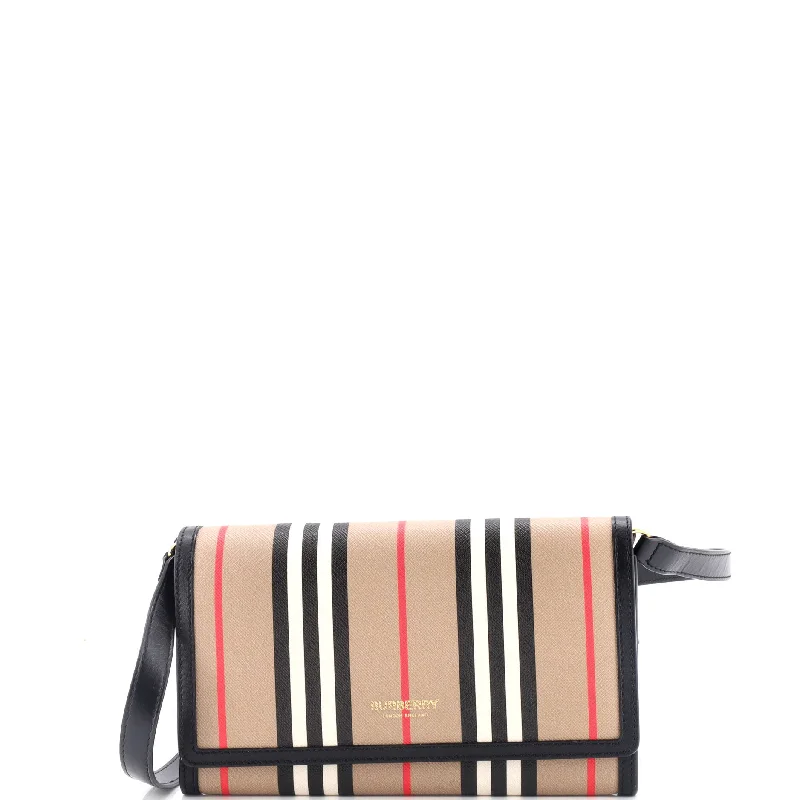 Hannah Wallet on Strap Icon Stripe E-Canvas