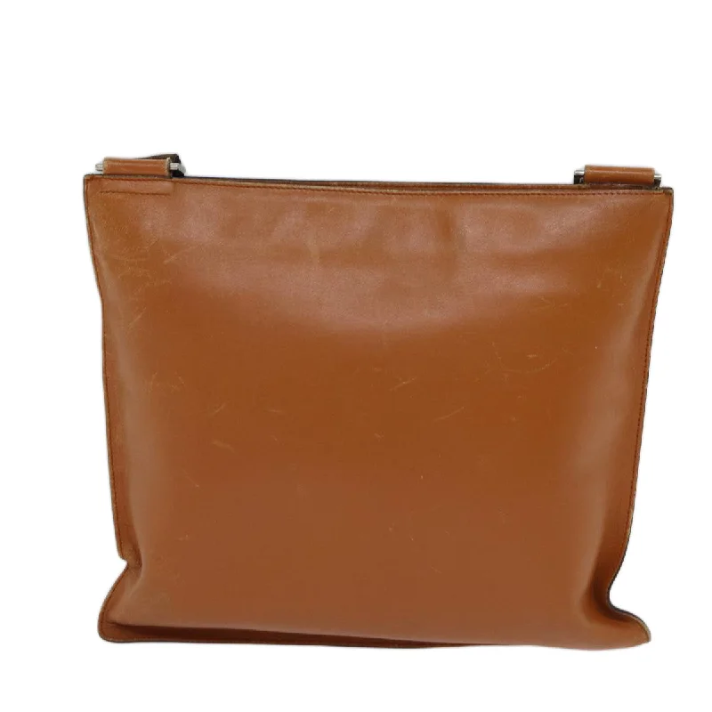 PRADA Shoulder Bag Leather Brown  ki4380