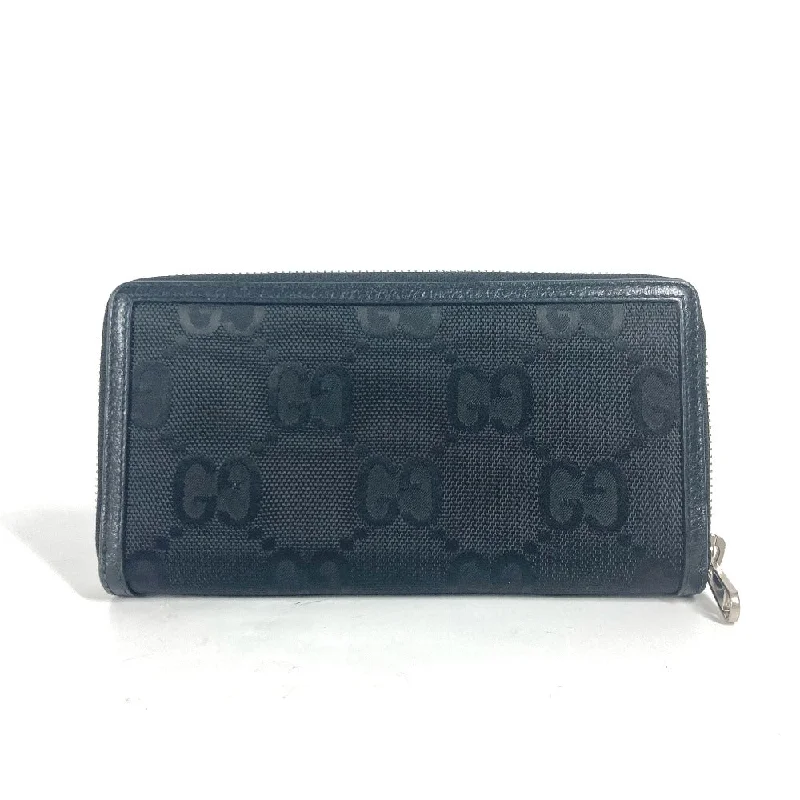 GUCCI Long Wallet Purse 625576 Nylon / leather black logo Off The Grid mens Used