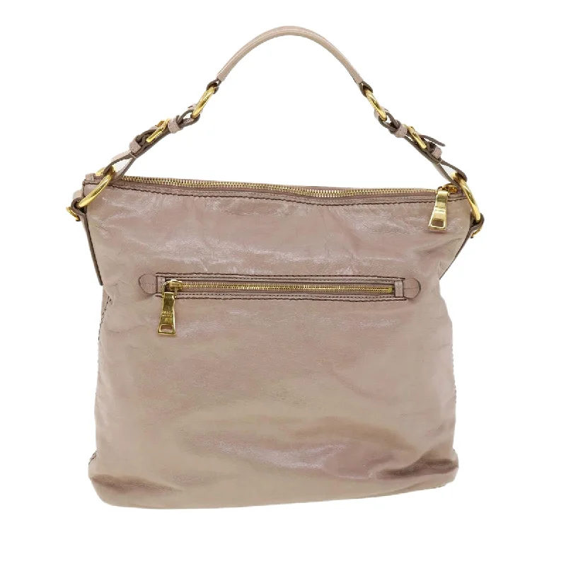 PRADA Shoulder Bag Leather Pink  am2771g