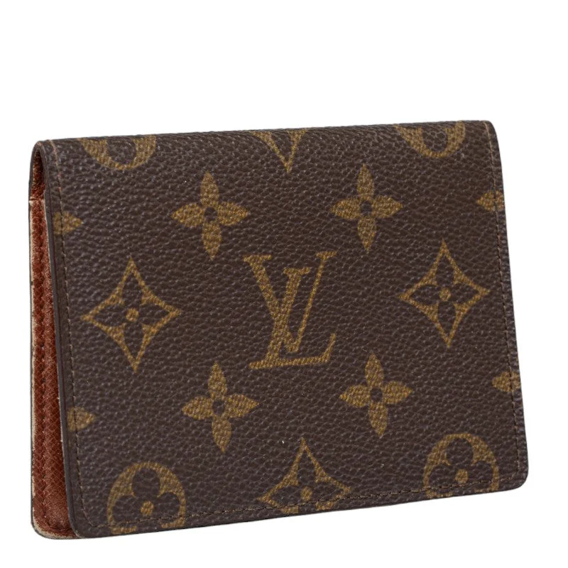 Louis Vuitton Monogram Port 2 Cult Vertical Passcase M60533 Brown PVC Leather  Louis Vuitton