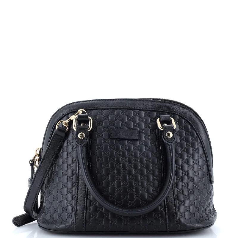 Convertible Dome Satchel Microguccissima Leather Mini