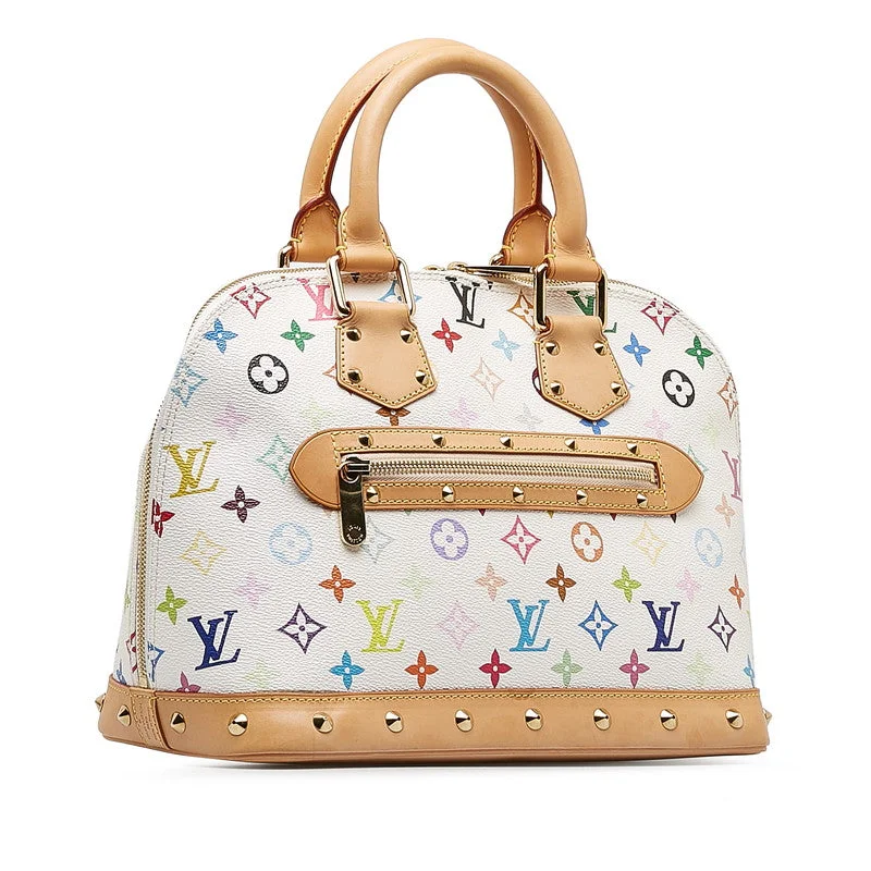 Louis Vuitton Multicolor Alma Handbag M92647 Bronze White PVC Leather  Louis Vuitton