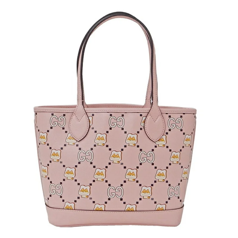 GUCCI Bag Women's Tote Leather Pikarar Pink 726762 Animal