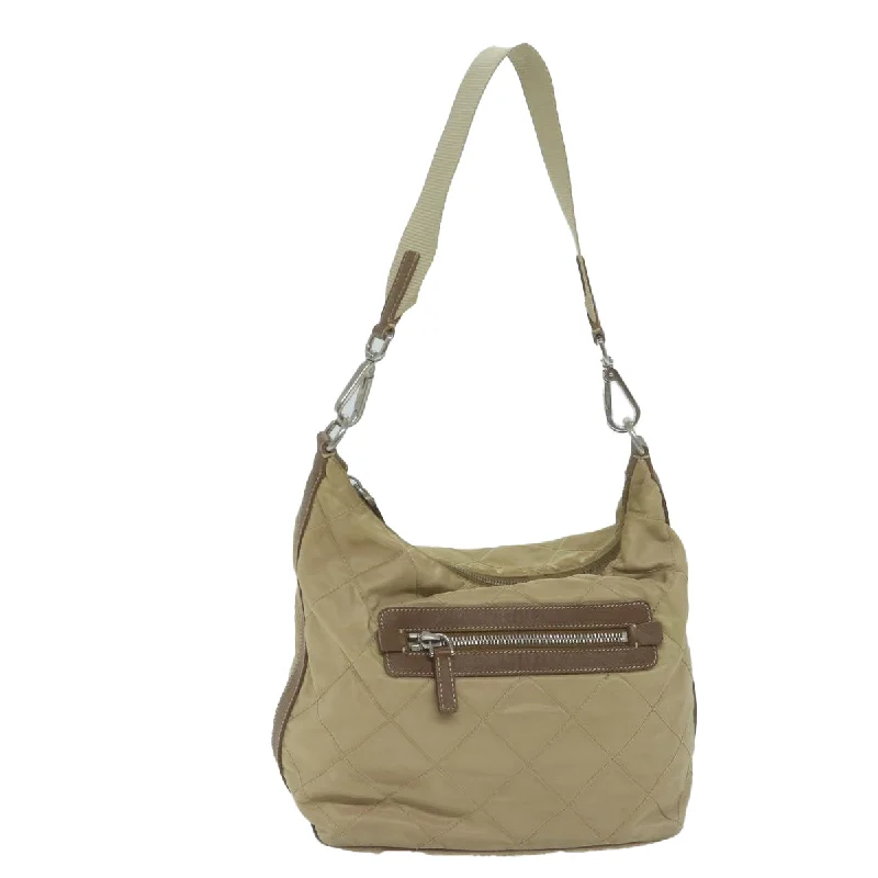 PRADA Shoulder Bag Nylon Beige  65450