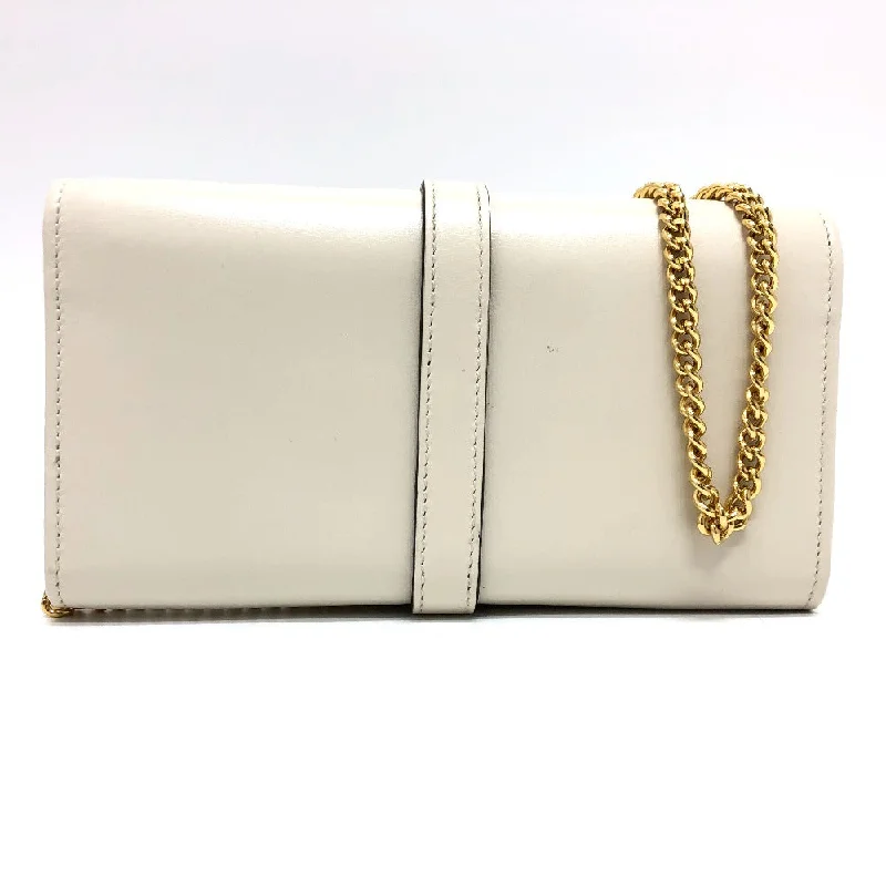 GUCCI Long Wallet Purse 652681 leather white Jackie 1961 Women Used