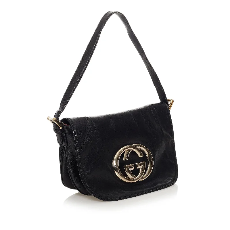 Gucci Britt Leather Shoulder Bag (32298)