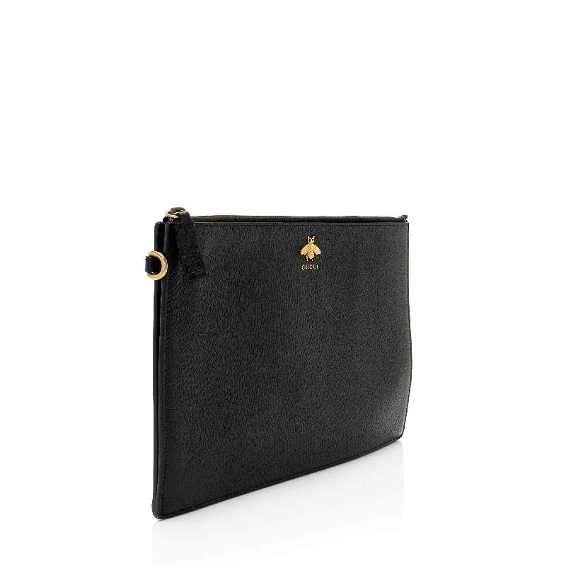 Gucci Calfskin Bee Wristlet (zPd4Ik)