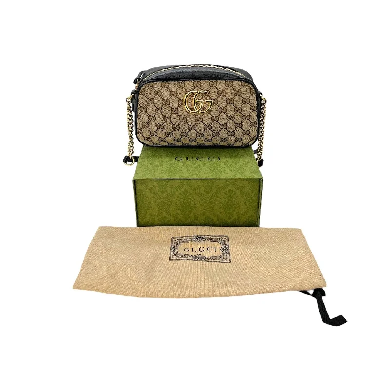 Gucci GG Canvas Small Marmont Matelasse Camera Bag