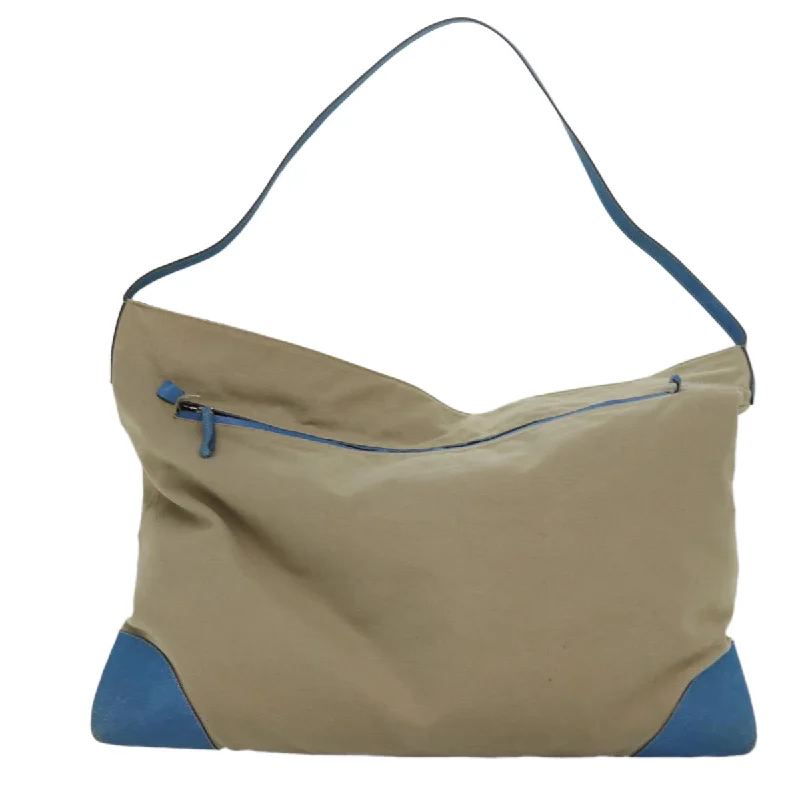 PRADA Shoulder Bag Canvas Beige  ac3161