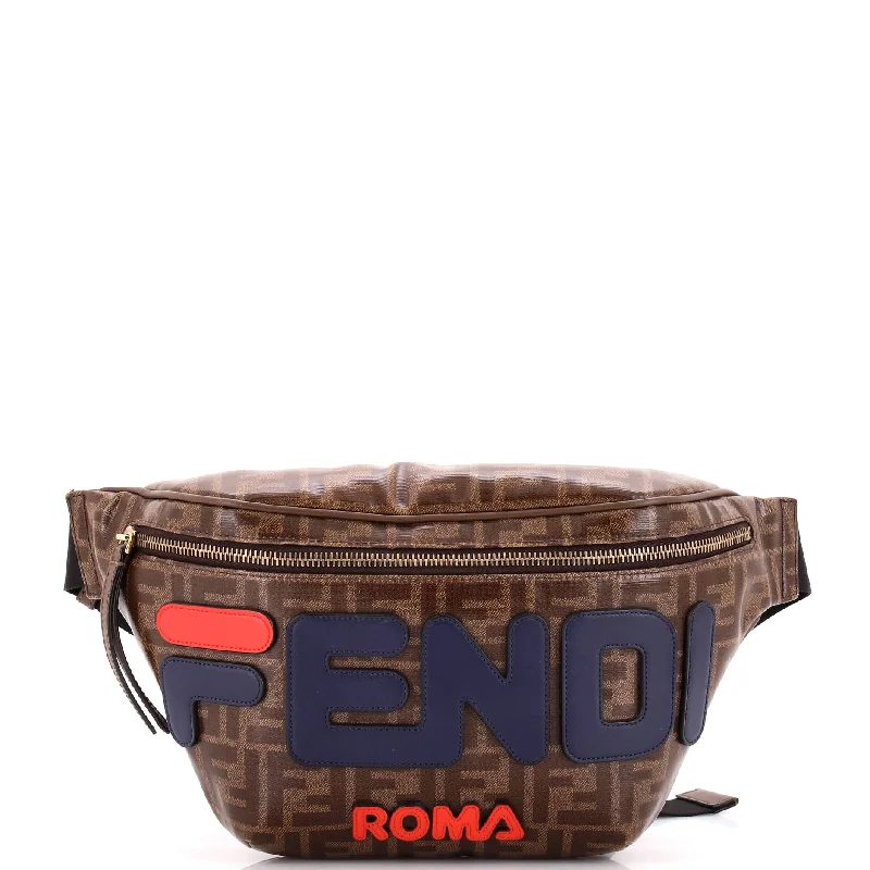 Mania Logo Waist Bag Zucca Coated Canvas