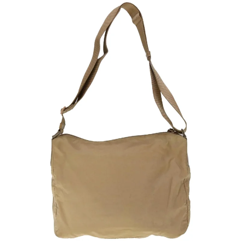 PRADA Shoulder Bag Nylon Beige  65373