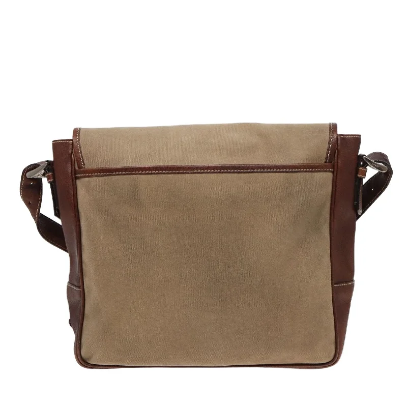 PRADA Shoulder Bag Canvas Brown  ar12034