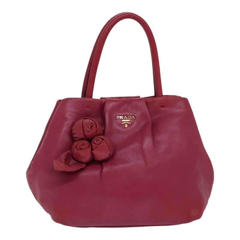 PRADA Hand Bag Leather Pink  bs16734