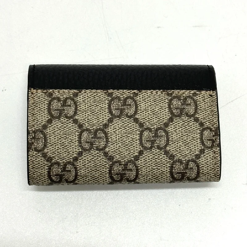 GUCCI Key case Key holder  456118 GG Supreme Canvas beige GG Marmont six hooks Women Used