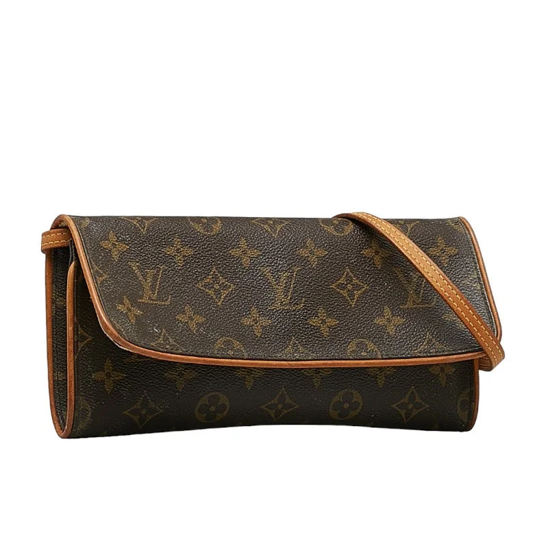 Louis Vuitton Monogram  Twin GM Sliding Shoulder Bag M51852 Brown PVC Leather  Louis Vuitton