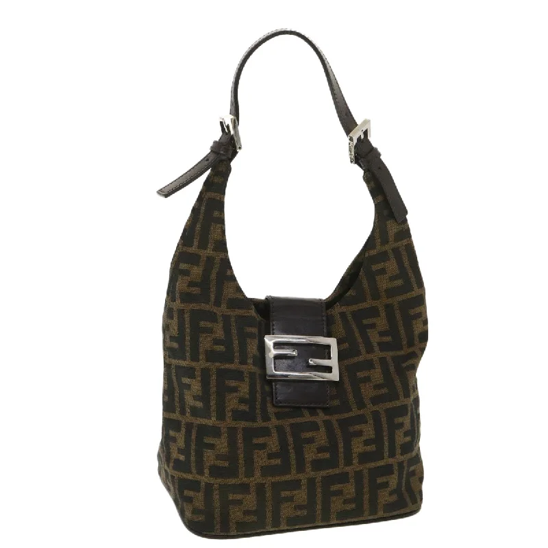 FENDI Zucca Canvas Mamma Baguette Shoulder Bag Brown 2119 26686 008  ar9002