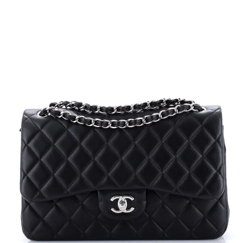 Classic Double Flap Bag Quilted Lambskin Jumbo