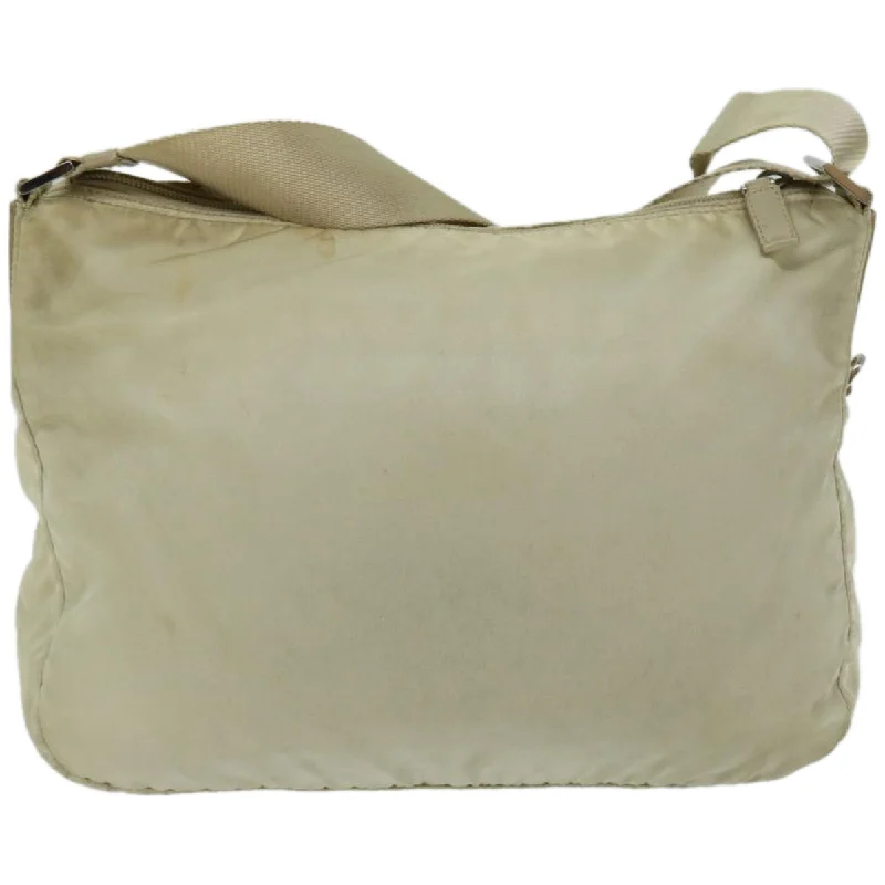 PRADA Shoulder Bag Nylon Beige  65376