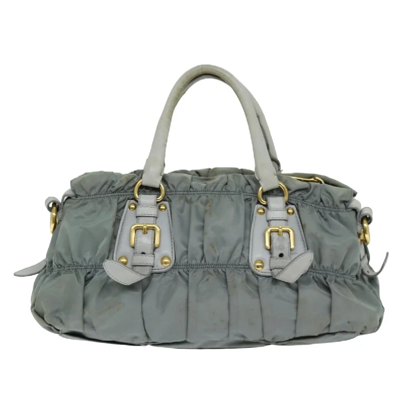 PRADA Hand Bag Nylon 2way Green  74635