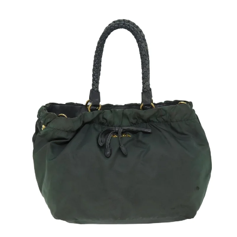 PRADA Hand Bag Nylon 2way Khaki  77763