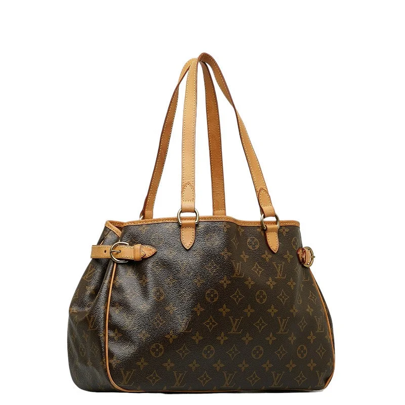 Louis Vuitton Monogram Battalion Horizontal Shoulder Bag M51154 Brown PVC Leather Ladies Louis Vuitton