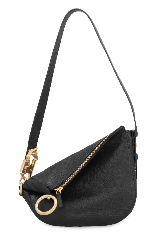 Women's Knight Leather Shoulder Bag in Black | 8077553148059 Color B4935