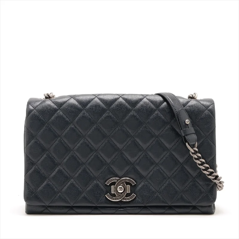 CHANEL DECAMATRACE LEZER SINGLE FLAPS SINGLE CHAIN BAG NAYBIE SILVER GOLD TOOLS  EARTH  LOVE MARKET SHOP