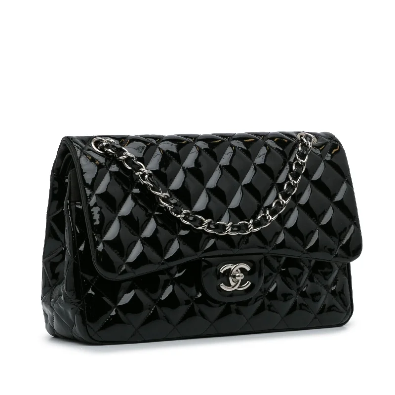 Chanel Jumbo Classic Patent Double Flap (88VGAj)