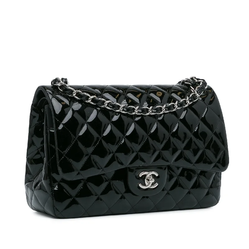 Chanel Jumbo Classic Patent Double Flap (OHbgvl)