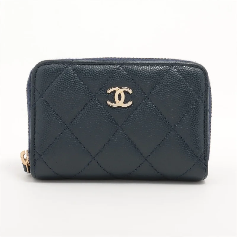 Chanel Matrace Caviar S Card Case Naive Gold  None. 31 Coin Case