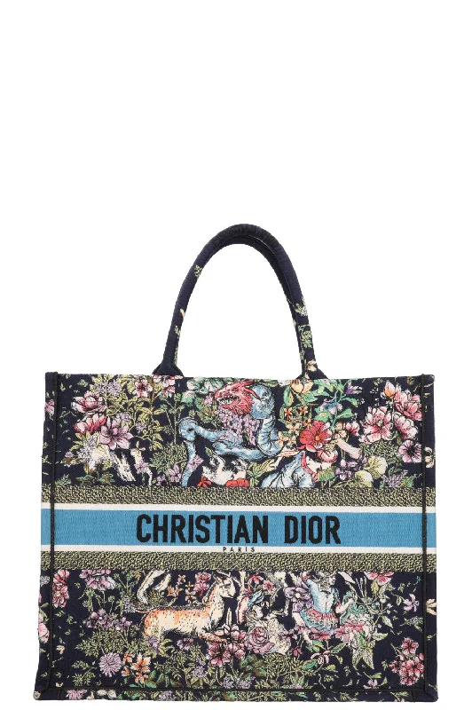 CHRISTIAN DIOR Large Dioriviera Book Tote Blue