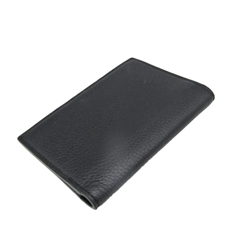 CHRISTIAN DIOR Leather Card Case Black