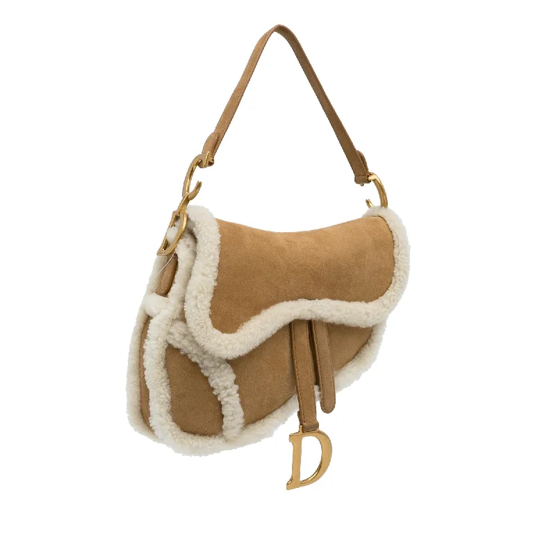 Dior Shearling Saddle Bag (BhW2DC)